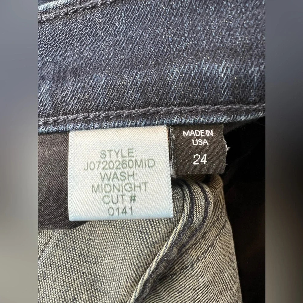VERONICA BEARD Womens Jeans Carly “11 Kick Flare In Midnight Stretch Size 24 - Picture 12 of 14